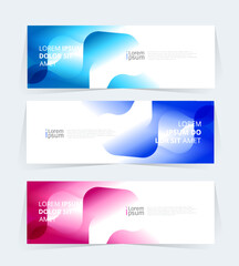 Naklejka premium Geometric banner design with Vector presentation template.