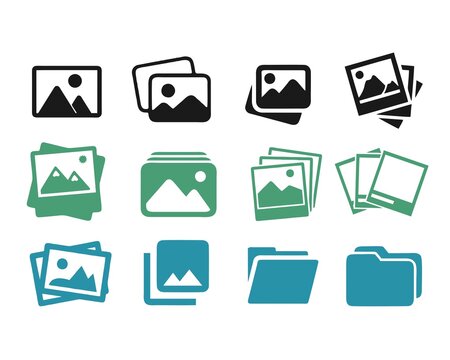 Vector photo frame icon