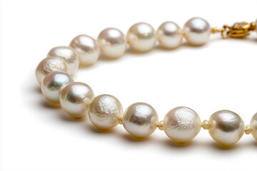 Obraz premium luxury pearl necklace with perfect round pearls