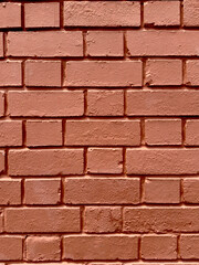 Red Brick Wall Texture Close-Up

