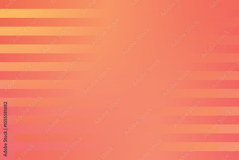 Poster soft gradient horizontal stripes in warm coral and peach tones creating a gentle abstract background