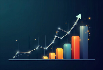 business graph showing growth