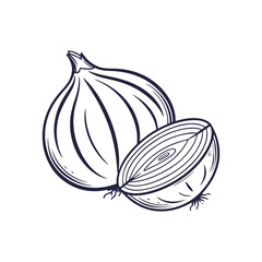 Onion icon vector. Adobe Illustrator Artwork