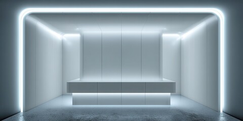 Contemporary Minimalist Space with Sleek Lines and Soft Lighting for Modern Interiors
