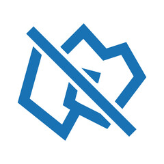 燃えないゴミのピクトグラム（カラーver.）