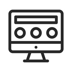 Sleek minimalist Business contact icon elements