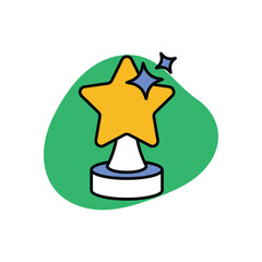 Film Award Icon vector stock illustration