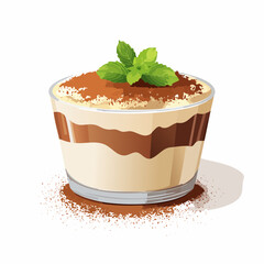 Decadent Tiramisu Dessert Layers of Coffee, Cream, and Cocoa