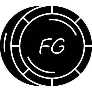 Guinean Franc Coin Icon
