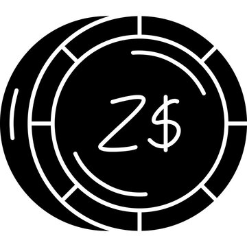 Zimbabwean Dollar Coin Icon