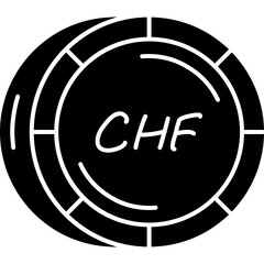 The Swiss Franc (CHF) Coin Icon