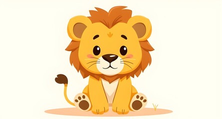 funny lion, friendly lion, animated lion, lion vector, lion drawing, lion face, lion character, safari animal, lion illustration, happy lion, king of the jungle, adorable lion, lion with mane, baby an