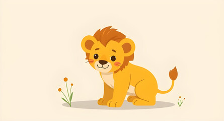 lion cub, jungle animal, wild animal cartoon, smiling lion, funny lion, friendly lion, animated lion, lion vector, lion drawing, lion face, lion character, safari animal, lion illustration, happy lion