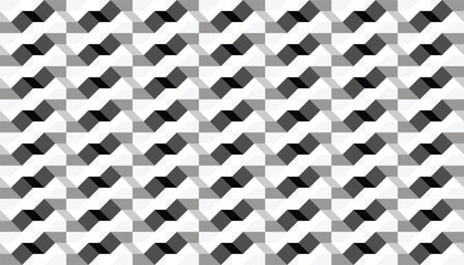 
Seamless geometric zigzag pattern in black and white, creating a dynamic 3D effect. Perfect for vibrant textile prints, backgrounds, or modern visual projects