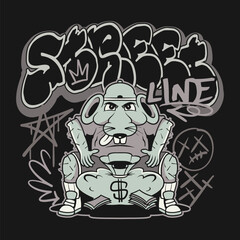 Urban graffiti vector set. Graffiti t-shirt designs bundle for print. Streetwear graphic tee shirt design,
Graffiti art t-shirt design bundle, urban culture with street style graphic set, Cartoon