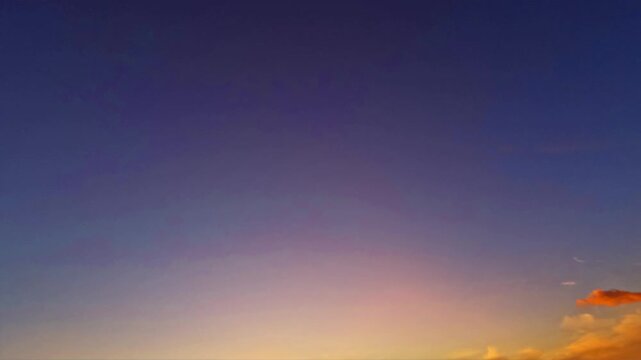 timelapse of fluffy clouds at sundown after the rain for forecast