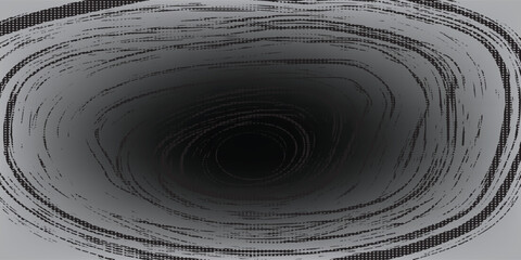 Grunge spiral. Simple rotating abstract spiral, black ink spiral dots circle isolated vector illustration set. Hypnotic, psychedelic and hypnotic swirl and swirl elements