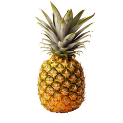 Fototapeta premium Fresh pineapple, isolated, transparent background, no background