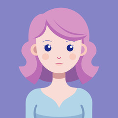 vector illustration of a girl