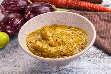 Indian chicken masala corma curry