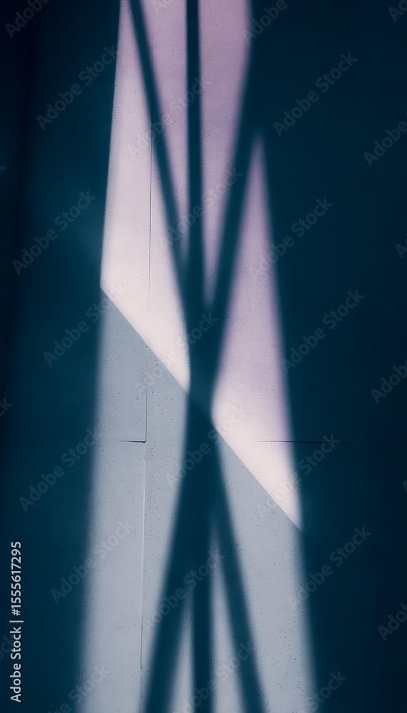 Poster geometric patterns of light and shadow