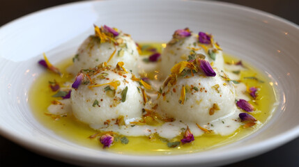 Closeup of Traditional Indian Rasgulla