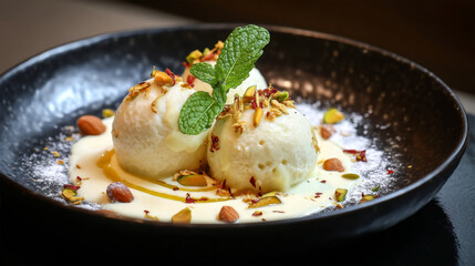 Closeup of Traditional Indian Rasgulla