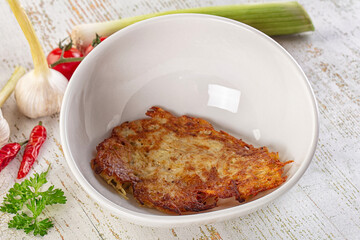Golden fried potato pancake - Draniki
