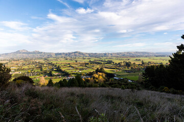 Taieri Plains near Mosgiel, Otago, New Zealand