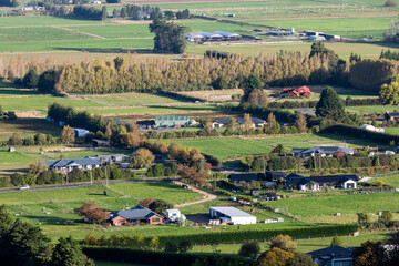 Taieri Plains near Mosgiel, Otago, New Zealand