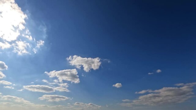 beautiful timelapse clip of light clouds - natural backdrop