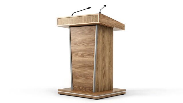 podium with microphone