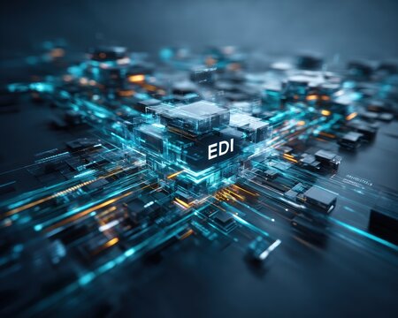 Digital network, abstract tech