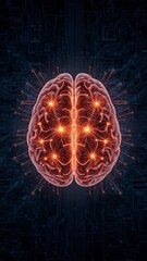 Digital brain scan with active neural pathways