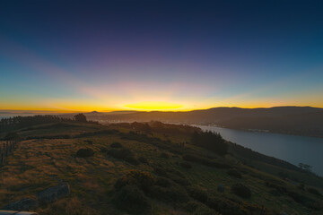 Sunset Over Dunedin, New Zealand