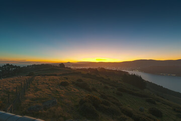Sunset Over Dunedin, New Zealand