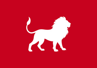Lion animal logo icon design. Vector illustration.