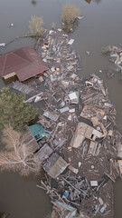 Global warming, floods on the planet.The apocalypse, catastrophes.Storms and destruction.Natural disasters,climate change,the riot of nature.The remnants of human life are floating in dirty water.End