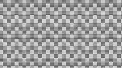 Abstract optical illusion pattern with alternating black and white horizontal lines squares design
