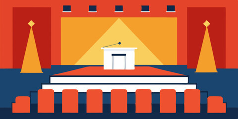 Fototapeta premium Vector illustration of a building under construction, perfect for real estate and business designs