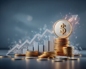 Financial growth, upward trend
