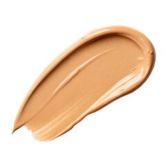 A swatch of beige liquid makeup foundation showing its smooth texture isolated on a transparent background png