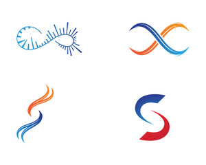 infinity logo and symbol template icons vector