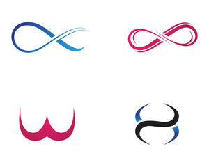 infinity logo and symbol template icons vector