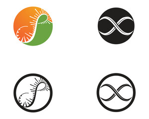 infinity logo and symbol template icons vector