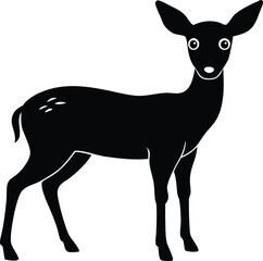 deer silhouette vector illustration