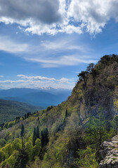 mountain landscape with blue sky
