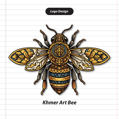 Khmer Art Bee Logo Design