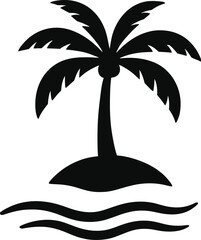 silhouette of palm tree