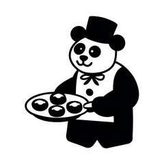 Chef Panda Baking Cookies